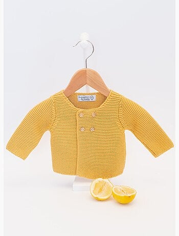 Cardigan grand bébé en coton biologique