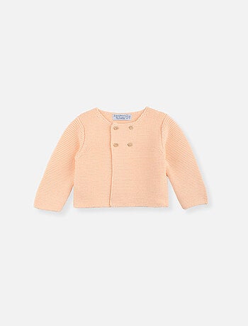Cardigan grand bébé en coton biologique