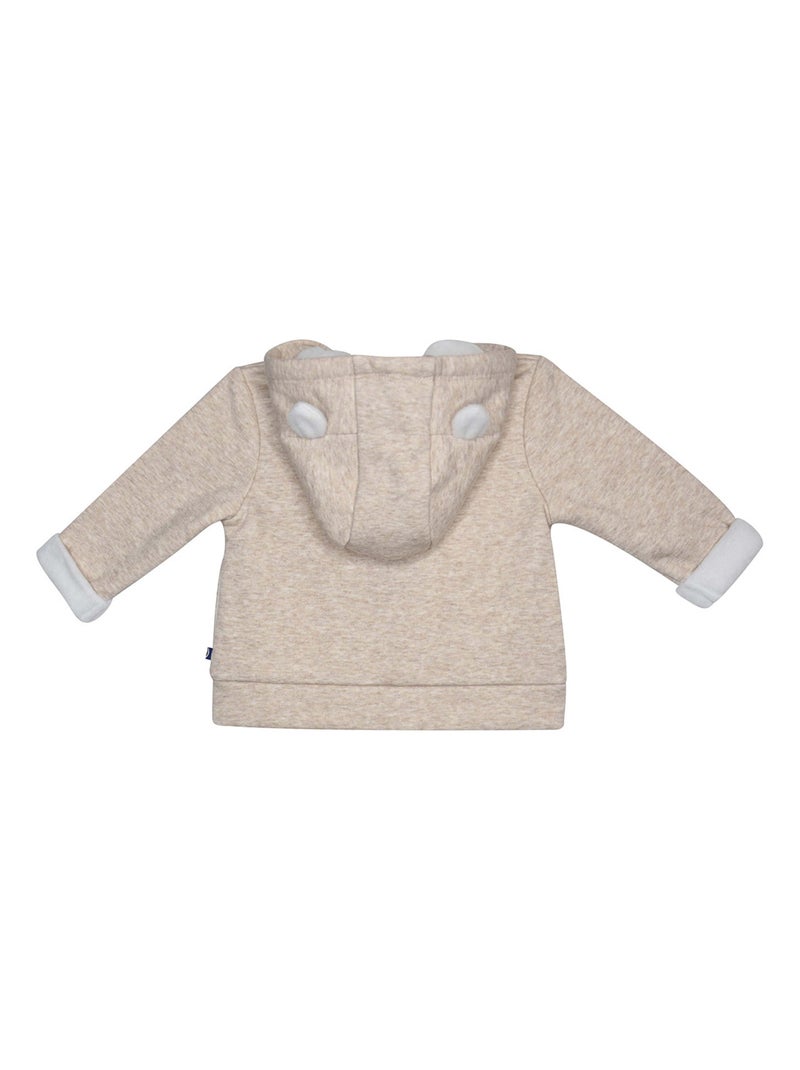 CARDIGAN IVELINE MOLLETON BEBE Beige - Kiabi