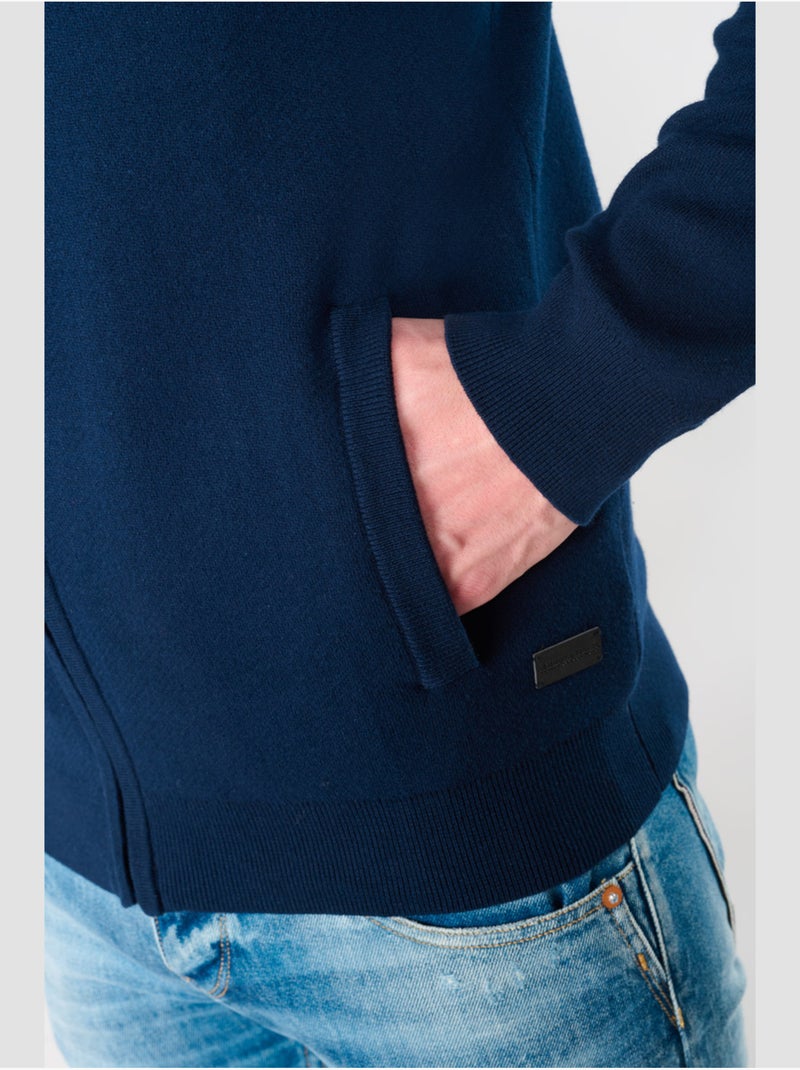 Cardigan krom 'le temps des cerises' Bleu - Kiabi