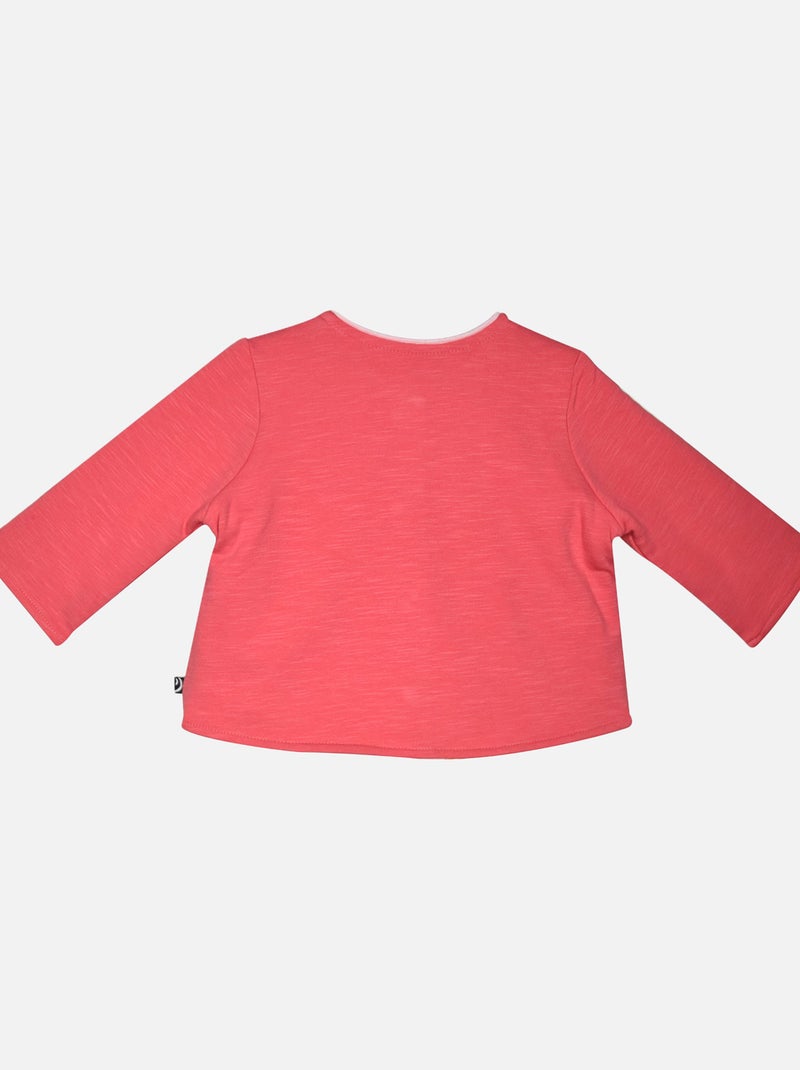 CARDIGAN LEA MAILLE BEBE Rose - Kiabi