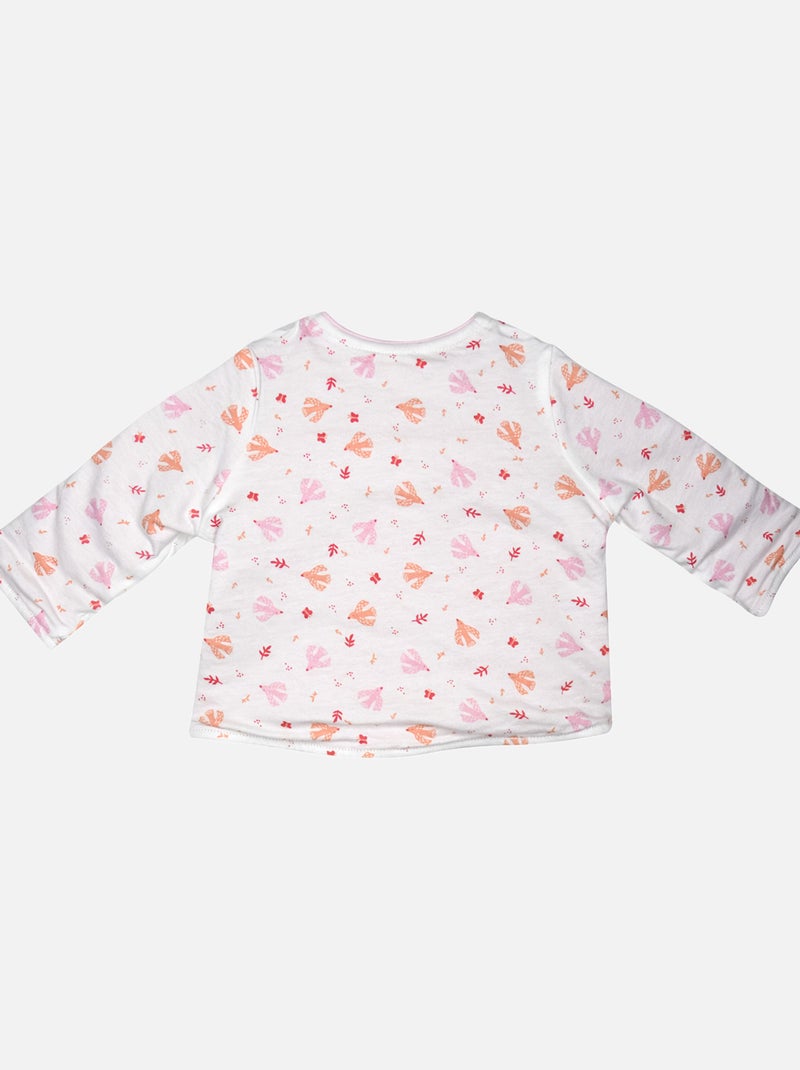 CARDIGAN LEA MAILLE BEBE Rose - Kiabi