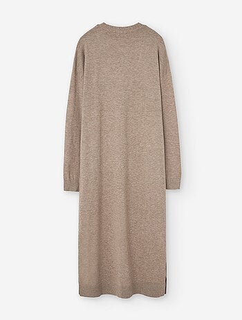 Cardigan long en maille avec boutons