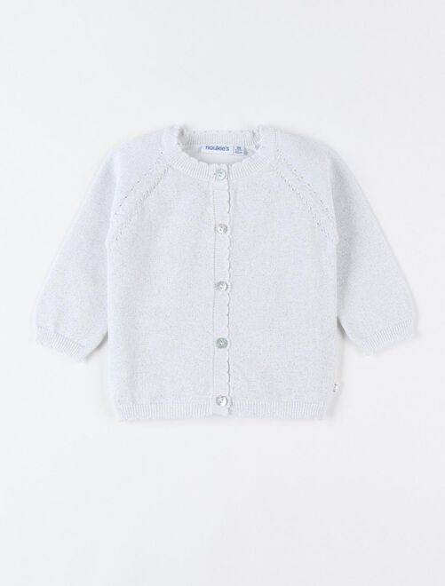 Gilet Fille Billieblush Argenté - Taille 10 Ans, En Viscose, Occasion Très Bon état