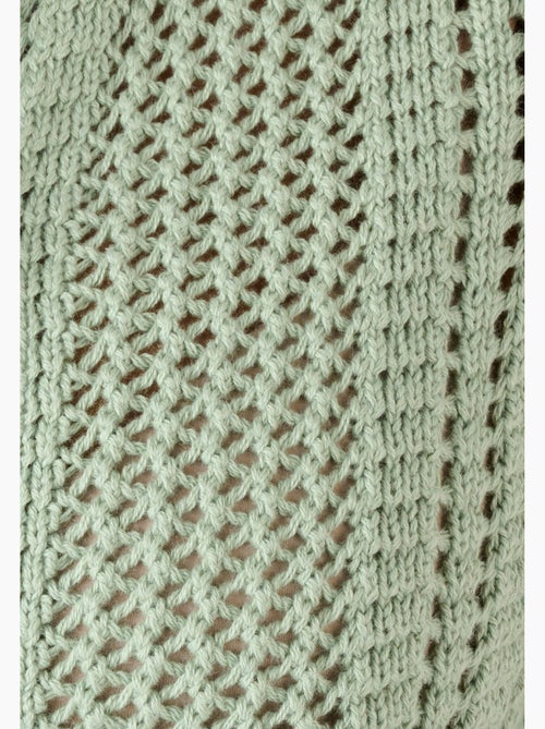 Cardigan maille ajourée - Damart - Kiabi