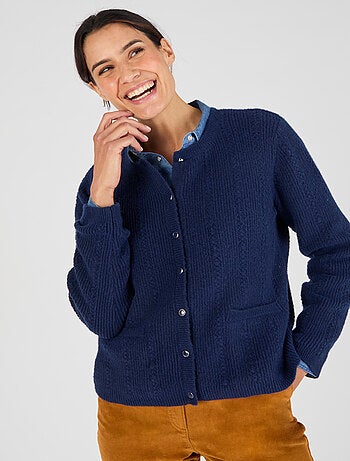 Cardigan maille ajourée Thermolactyl - Damart