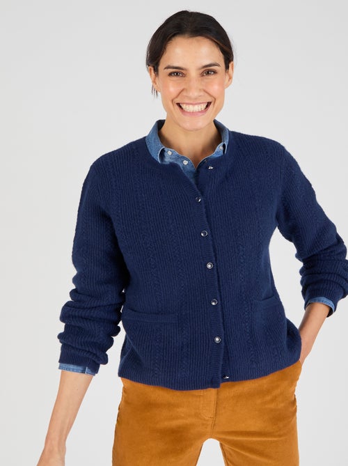 Cardigan maille ajourée Thermolactyl - Damart - Kiabi