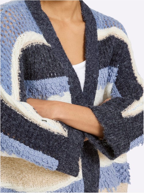 Cardigan Maille Bien-être Très Douce - Taille Standard - Helline - Kiabi