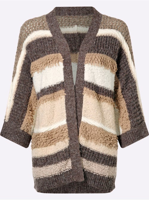 Cardigan maille bien-être très douce - taille standard - helline - Kiabi Cardigan maille bien-être très douce - taille standard - helline - Kiabi