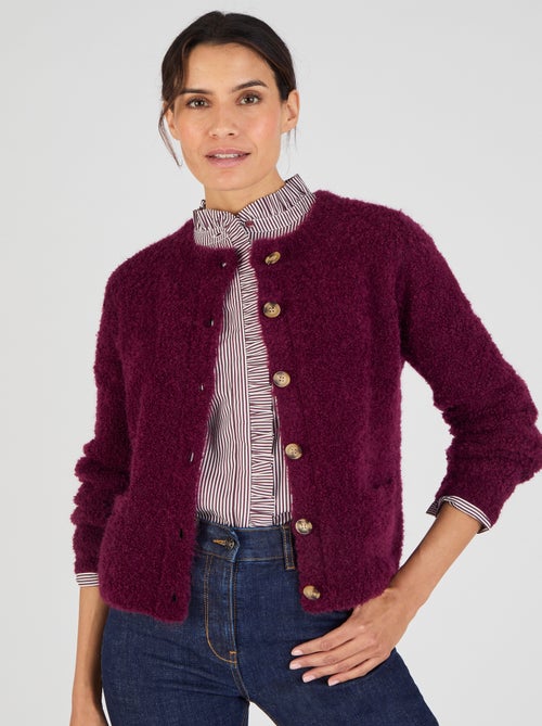 Cardigan maille bouclette - Damart - Kiabi