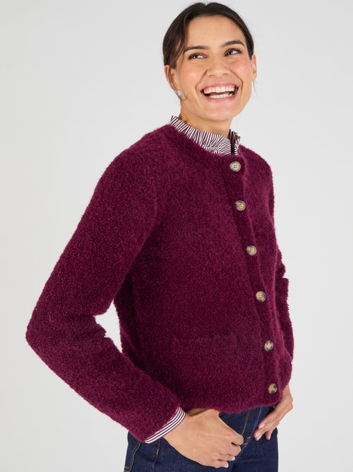 Cardigan maille bouclette - Damart - Kiabi