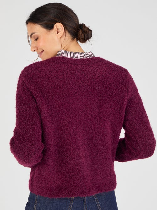 Cardigan maille bouclette - Damart - Kiabi