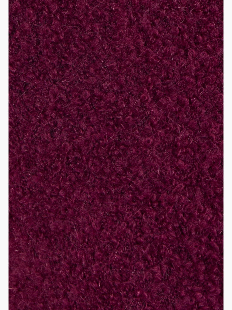 Cardigan maille bouclette - Damart Rouge - Kiabi