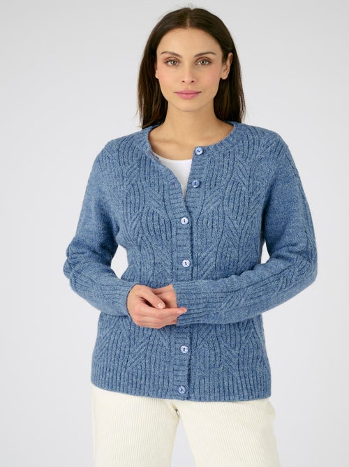 Cardigan maille chinée Thermolactyl - Damart - Kiabi