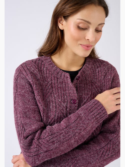 Cardigan maille chinée thermolactyl - damart - Kiabi Cardigan maille chinée thermolactyl - damart - Kiabi