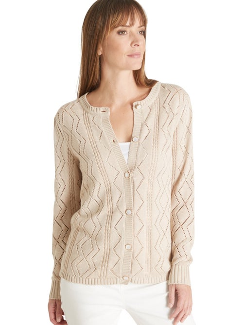 Cardigan maille fantaisie - DAXON - Kiabi