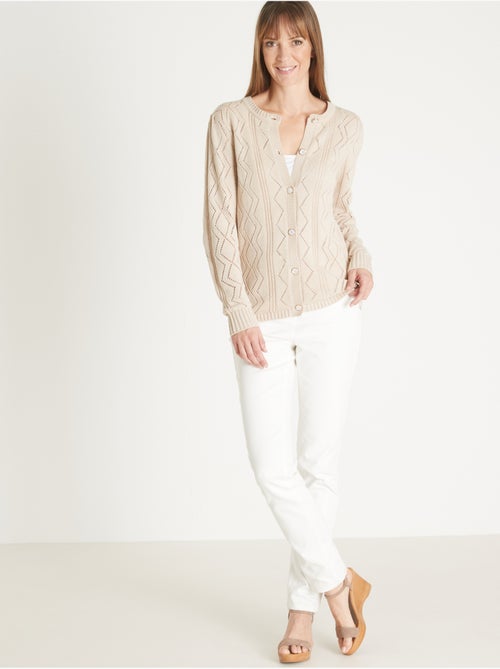Cardigan maille fantaisie - DAXON - Kiabi