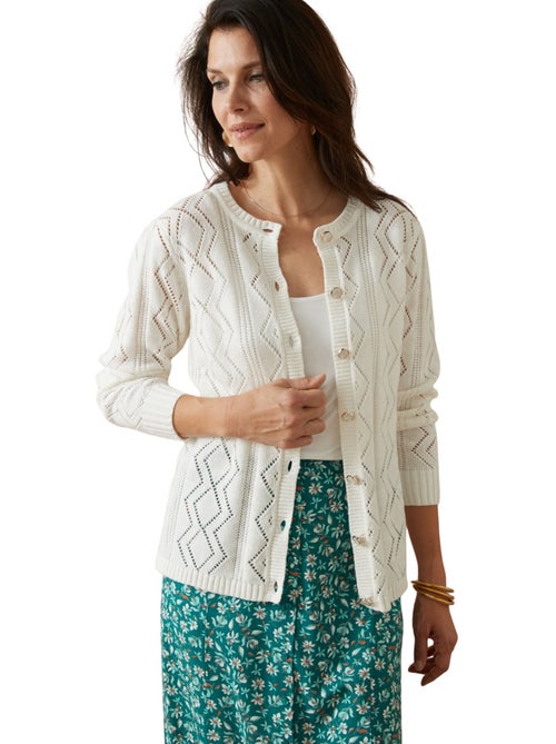 Cardigan maille fantaisie - DAXON - Kiabi