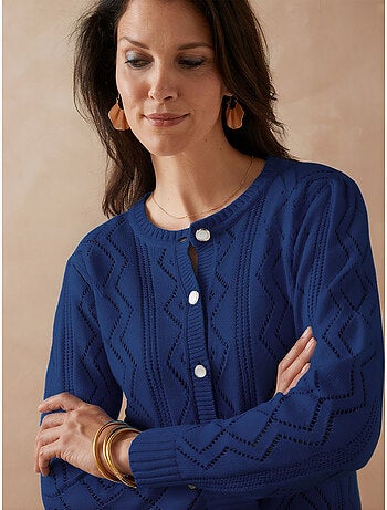 Cardigan maille fantaisie - DAXON