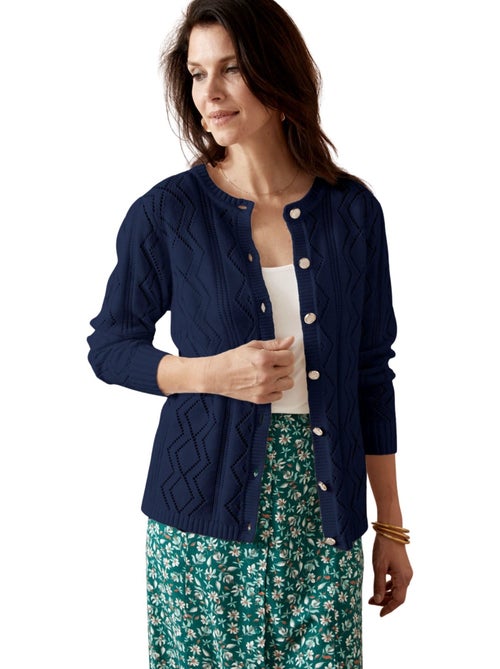 Cardigan maille fantaisie - DAXON - Kiabi