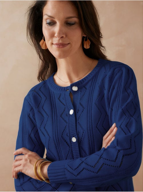 Cardigan maille fantaisie - DAXON - Kiabi