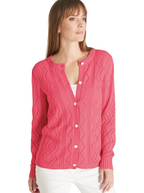 Cardigan maille fantaisie - DAXON - Kiabi