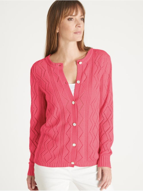 Cardigan maille fantaisie - DAXON - Kiabi