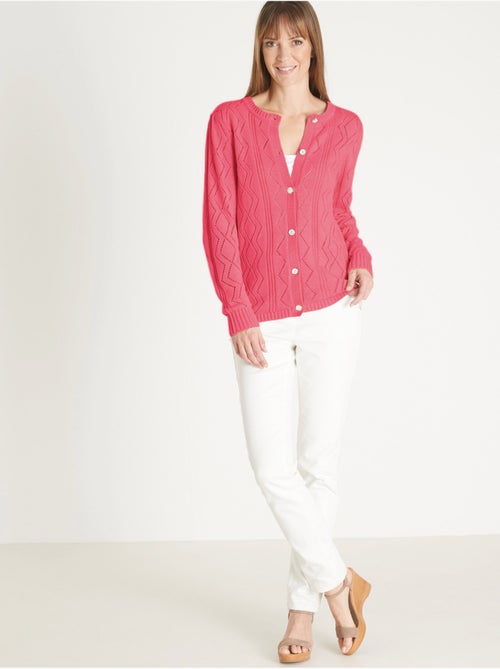 Cardigan maille fantaisie - DAXON - Kiabi