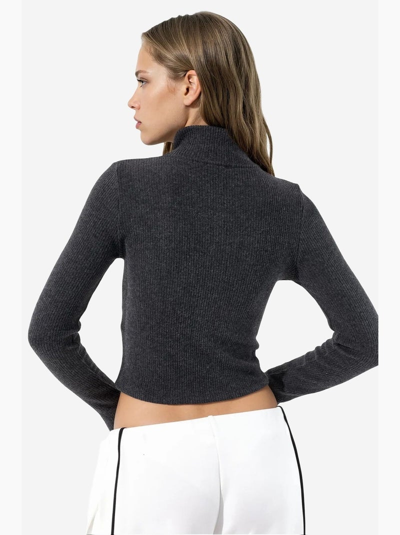 Cardigan maille femme busem Gris Noir - Kiabi