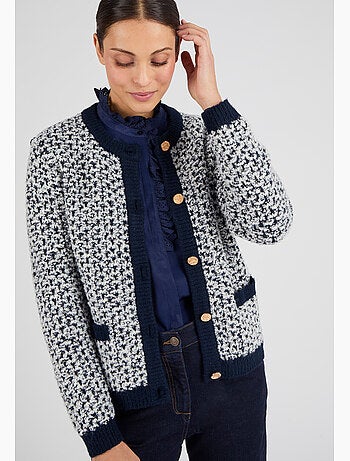 Cardigan maille jacquard - Damart