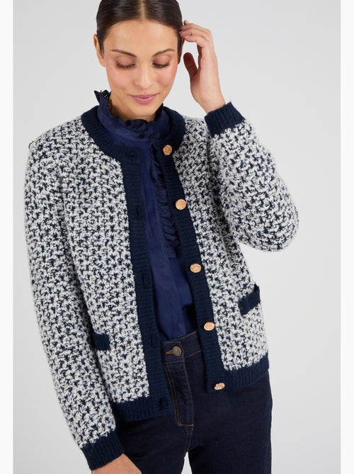 Cardigan maille jacquard - Damart - Kiabi