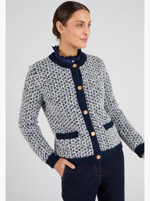 Cardigan maille jacquard - Damart - Kiabi