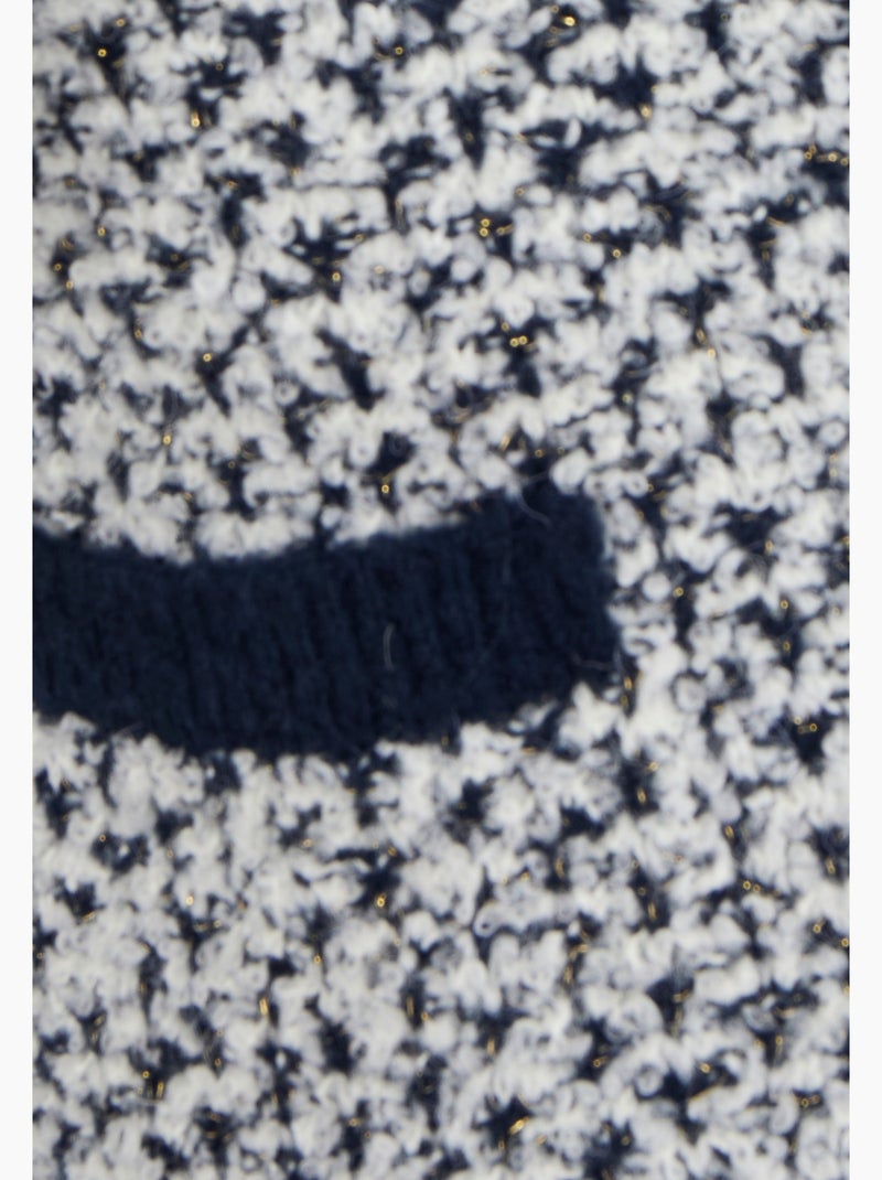 Cardigan maille jacquard - Damart Bleu - Kiabi