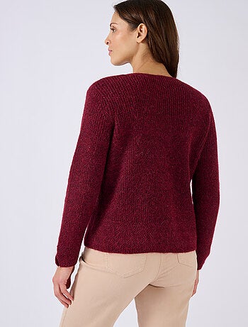 Cardigan maille perlée mélange alpaga - Damart