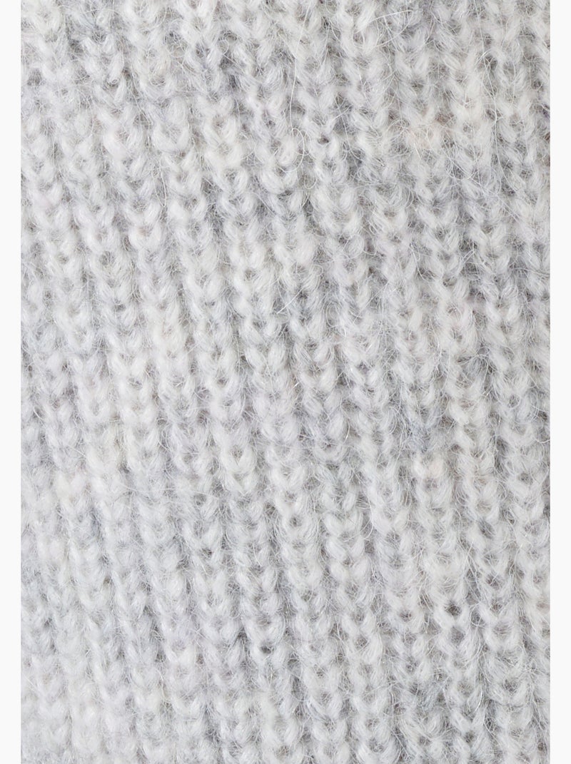 Cardigan maille perlée mélange alpaga - damart Gris - Kiabi