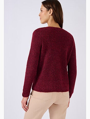 Cardigan maille perlée mélange alpaga - Damart