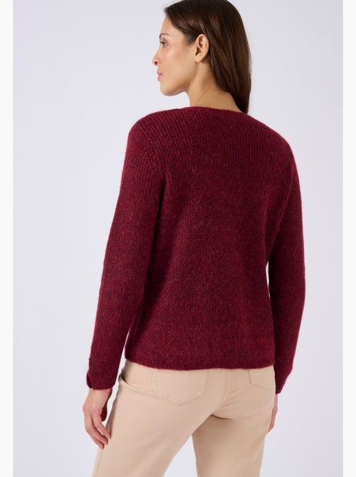 Cardigan maille perlée mélange alpaga - Damart - Kiabi