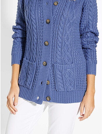 Cardigan maille torsadée - DAXON
