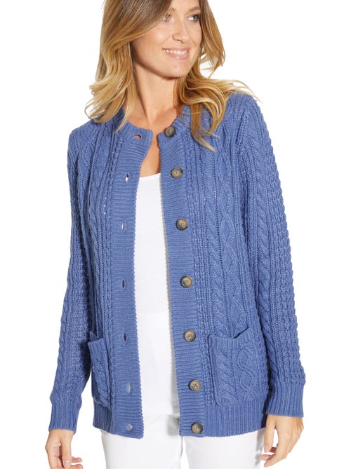 Cardigan maille torsadée - DAXON - Kiabi