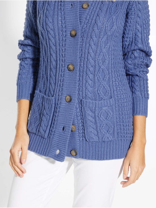 Cardigan maille torsadée - DAXON - Kiabi