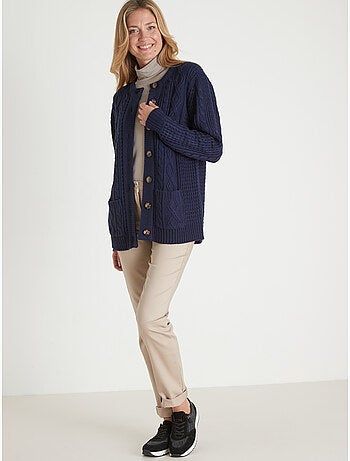 Cardigan maille torsadée - DAXON