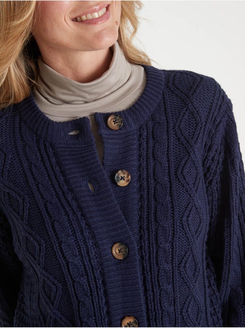 Cardigan maille torsadée - DAXON - Kiabi
