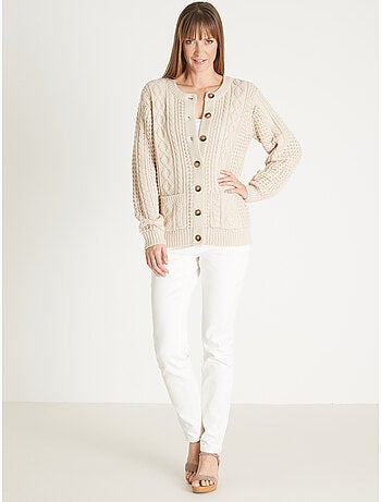 Cardigan maille torsadée - DAXON