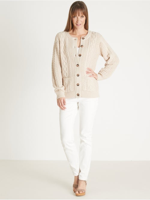 Cardigan maille torsadée - DAXON - Kiabi