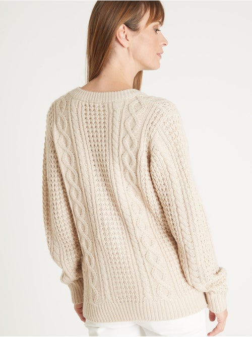 Cardigan maille torsadée - DAXON - Kiabi