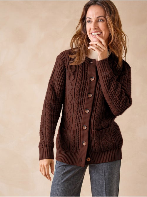 Cardigan maille torsadée - DAXON - Kiabi