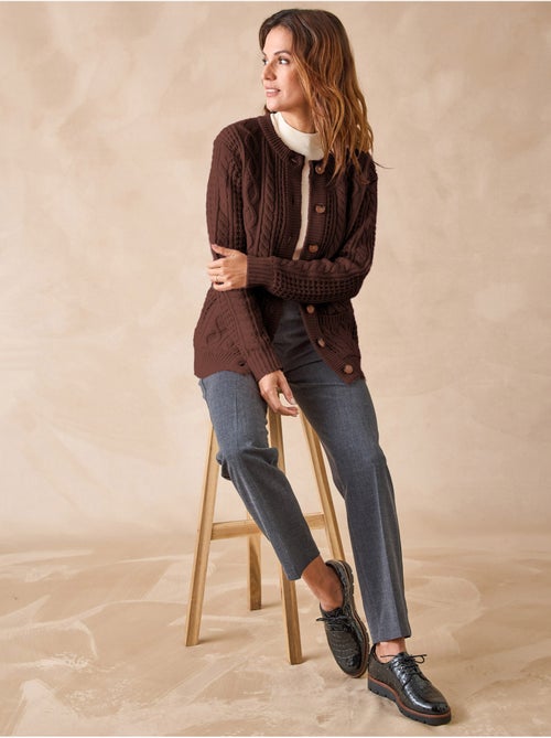 Cardigan maille torsadée - DAXON - Kiabi