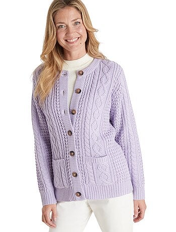 Cardigan maille torsadée - DAXON