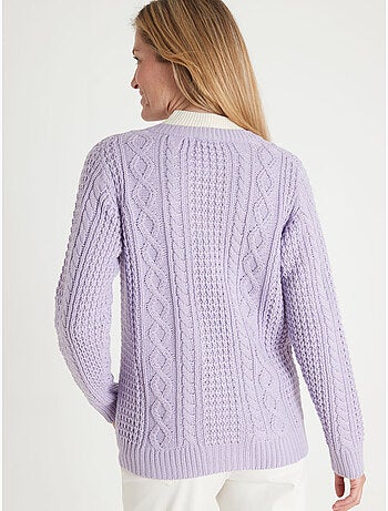 Cardigan maille torsadée - DAXON