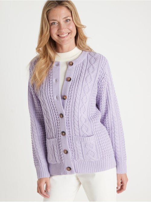 Cardigan maille torsadée - DAXON - Kiabi